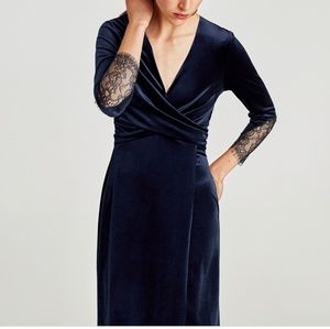 Midi Velvet dress. Its 41 inches long from shouder